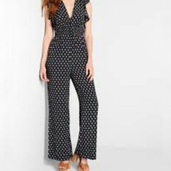 ModCloth NWT Black Paisley Jump Suit Jumpsuit Size 3X - Picture 1 of 8